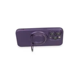 Newface iPhone 13 Pro Kılıf Lukka Magneticsafe Kapak - Derin Mor