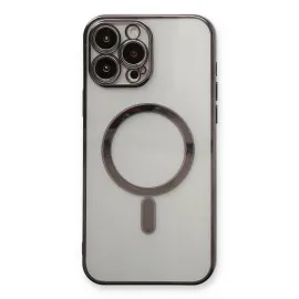 Newface Iphone 13 Pro Max Kılıf Magneticsafe Lazer Silikon - Siyah
