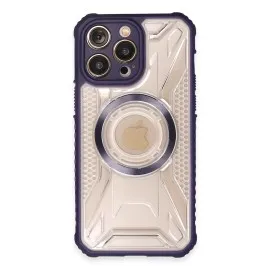 Newface Iphone 14 Pro Max Kılıf Prag Magneticsafe Kapak - Derin Mor