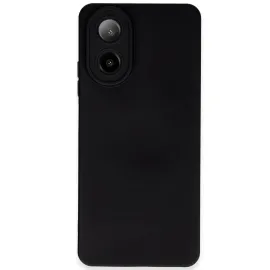 Newface Oppo A38 Kılıf Nano Içi Kadife Silikon - Siyah