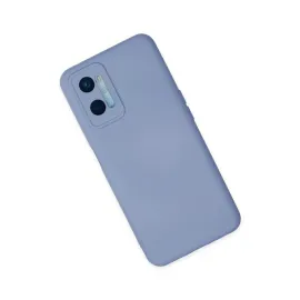 Newface Oppo A96 Kılıf Nano Içi Kadife Silikon - Lila