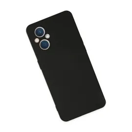 Newface Oppo Reno 7 Lite Kılıf Nano Içi Kadife Silikon - Siyah