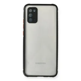 Newface Samsung Galaxy A02S Kılıf Miami Şeffaf Silikon - Siyah