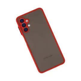 Newface Samsung Galaxy A04S Kılıf Montreal Silikon Kapak - Kırmızı