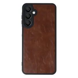 Newface Samsung Galaxy A16 5G Kılıf Aras Deri Kapak - Taba