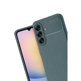 Newface Samsung Galaxy A17 5G Auto Focus Karbon Kapak - Koyu Yeşil