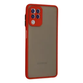 Newface Samsung Galaxy A22 Kılıf Montreal Silikon Kapak - Kırmızı