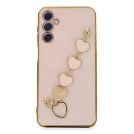 Newface Samsung Galaxy A24 4G Kılıf Esila Silikon - Pudra