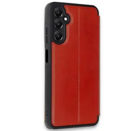 Newface Samsung Galaxy A26 Kılıf Flip Cover - Kırmızı