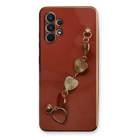 Newface Samsung Galaxy A32 Kılıf Esila Silikon - Kırmızı