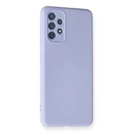 Newface Samsung Galaxy A32 Kılıf Nano Içi Kadife  Silikon - Lila