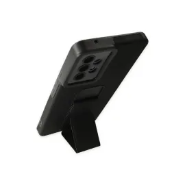 Newface Samsung Galaxy A53 5G Kılıf Mega Standlı Silikon - Siyah