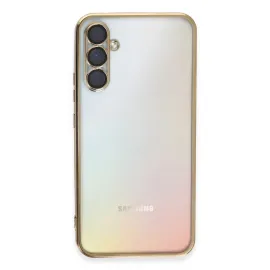 Newface Samsung Galaxy A54 5G Kılıf Razer Lensli Silikon - Gold