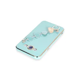 Newface Samsung Galaxy J7 Kılıf Esila Silikon - Su Yeşili