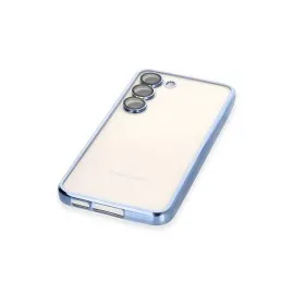 Newface Samsung Galaxy S23 Plus Kılıf Razer Lensli Silikon - Açık Mavi