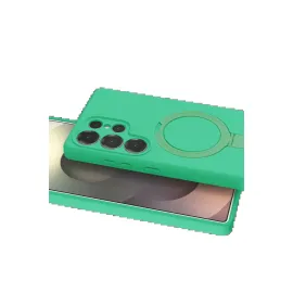 Newface Samsung Galaxy S23 Ultra Regal Magsafe Standlı Kapak - Yeşil