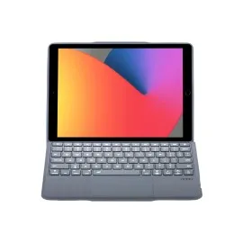Newface T5506D Ipad 10.2 (9.nesil) Kılıf Palermo Ledli Klavyeli Standlı Tablet Kılıfı - Siyah