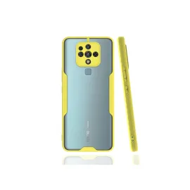 Newface Tecno Camon 16 Kılıf Platin Silikon - Sarı