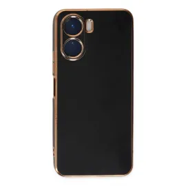 Newface Vivo Y16 Kılıf Volet Silikon - Siyah