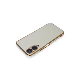 Newface Vivo Y17S Kılıf Volet Silikon - Beyaz