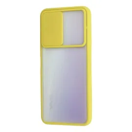 Newface Vivo Y53S Kılıf Palm Buzlu Kamera Sürgülü Silikon - Sarı