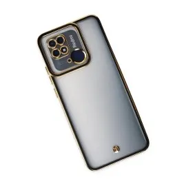 Newface Xiaomi Redmi 10C Kılıf Liva Lens Silikon - Siyah