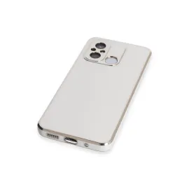 Newface Xiaomi Redmi 12C Kılıf Volet Silikon - Beyaz