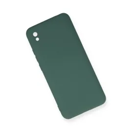 Newface Xiaomi Redmi 9A Kılıf Nano Içi Kadife Silikon - Koyu Yeşil