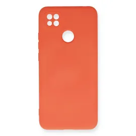 Newface Xiaomi Redmi 9C Kılıf Nano Içi Kadife Silikon - Turuncu