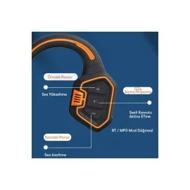 Newface As9 Suya Dayanıklı Bluetooth Kulaklık - Siyah