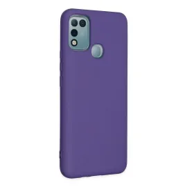 Newface İnfinix Hot 10 Play Kılıf Nano Içi Kadife Silikon - Mor