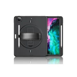 Newface iPad Pro 12.9 (2021) Kılıf Strap-C Otterbox Tablet Kapak - Siyah