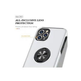 Newface Iphone 11 Pro Max Kılıf Elit Yüzüklü Kapak - Gümüş