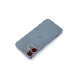 Newface Iphone 12 Metal Kamera Lens Koruma Cam - Kırmızı