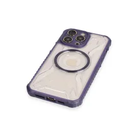 Newface Iphone 12 Pro Kılıf Prag Magneticsafe Kapak - Derin Mor