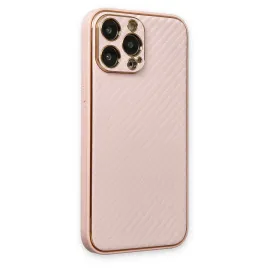 Newface Iphone 13 Pro Max Kılıf Coco Karbon Silikon - Pembe