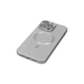 Newface Iphone 14 Pro Kılıf Moshi Lens Magneticsafe Silikon - Gümüş