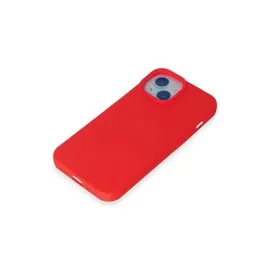 Newface Iphone 15 Kılıf Nano Içi Kadife Silikon - Kırmızı
