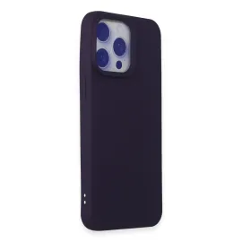 Newface Iphone 15 Pro Max Kılıf Nano Içi Kadife Silikon - Mor