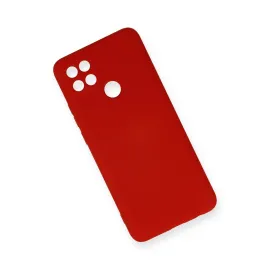 Newface Oppo A15 Kılıf Nano Içi Kadife Silikon - Kırmızı