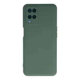 Newface Oppo A54 4G Kılıf Nano Içi Kadife Silikon - Koyu Yeşil