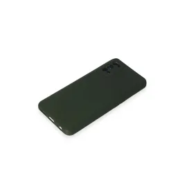 Newface Realme 7 Pro Kılıf Nano Içi Kadife Silikon - Koyu Yeşil