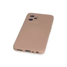 Newface Realme C35 Kılıf Nano Içi Kadife Silikon - Pudra