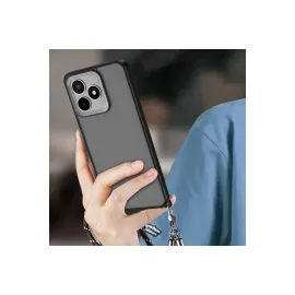 Newface Realme C53 Kılıf Elegant Kapak - Siyah