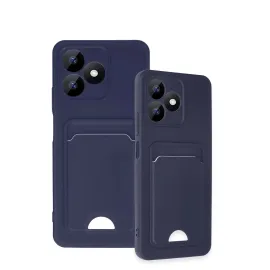 Newface Realme Note 50 4G Kılıf Kelvin Kartvizitli Silikon - Lacivert