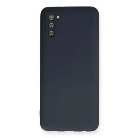 Newface Samsung Galaxy A03S Kılıf Nano Içi Kadife Silikon - Lacivert