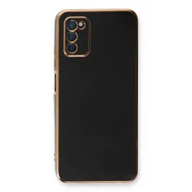 Newface Samsung Galaxy A03S Kılıf Volet Silikon - Siyah