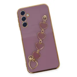 Newface Samsung Galaxy A24 4G Kılıf Esila Silikon - Mor