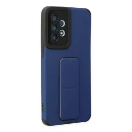 Newface Samsung Galaxy A33 5G Kılıf Mega Standlı Silikon - Mavi