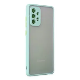 Newface Samsung Galaxy A72 Kılıf Montreal Silikon Kapak - Turkuaz